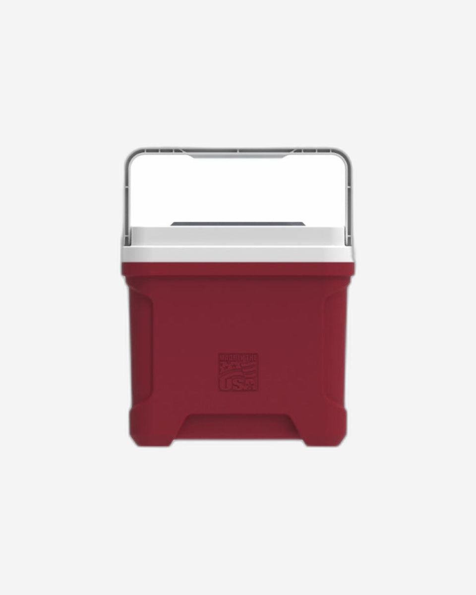 00032627-Igloo-Latitude 16 Cooler Box - Industrial Red / Meteorite