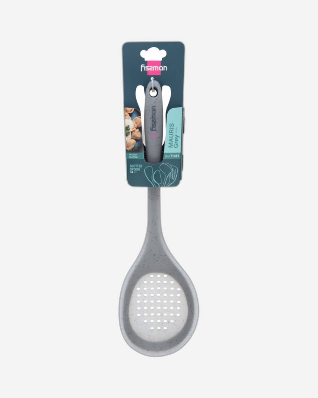 Fissman Slotted Spoon Mauris Grey 34cm