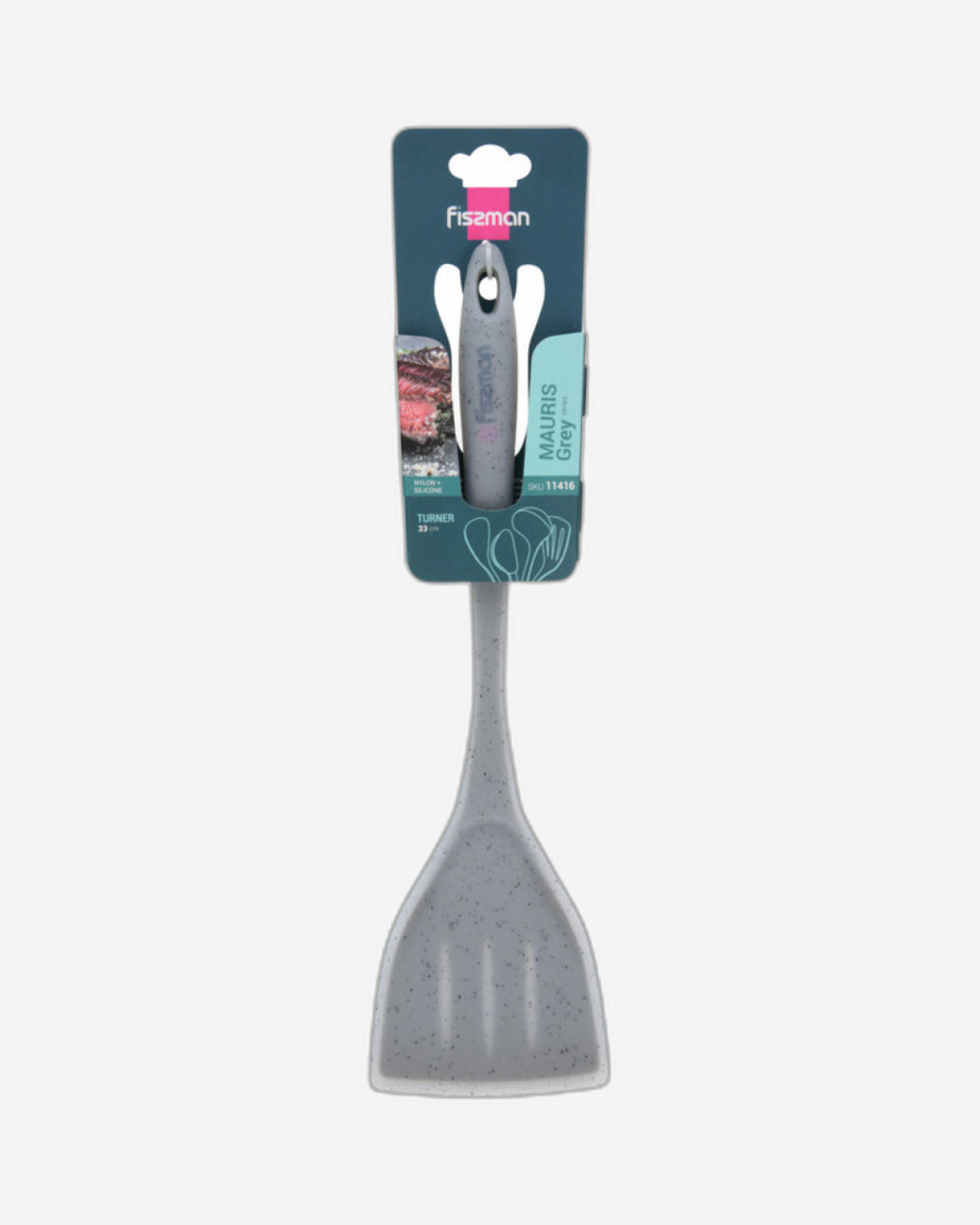 Fissman Kitchen Turner Mauris Grey 33cm (Nylon + Silicone)
