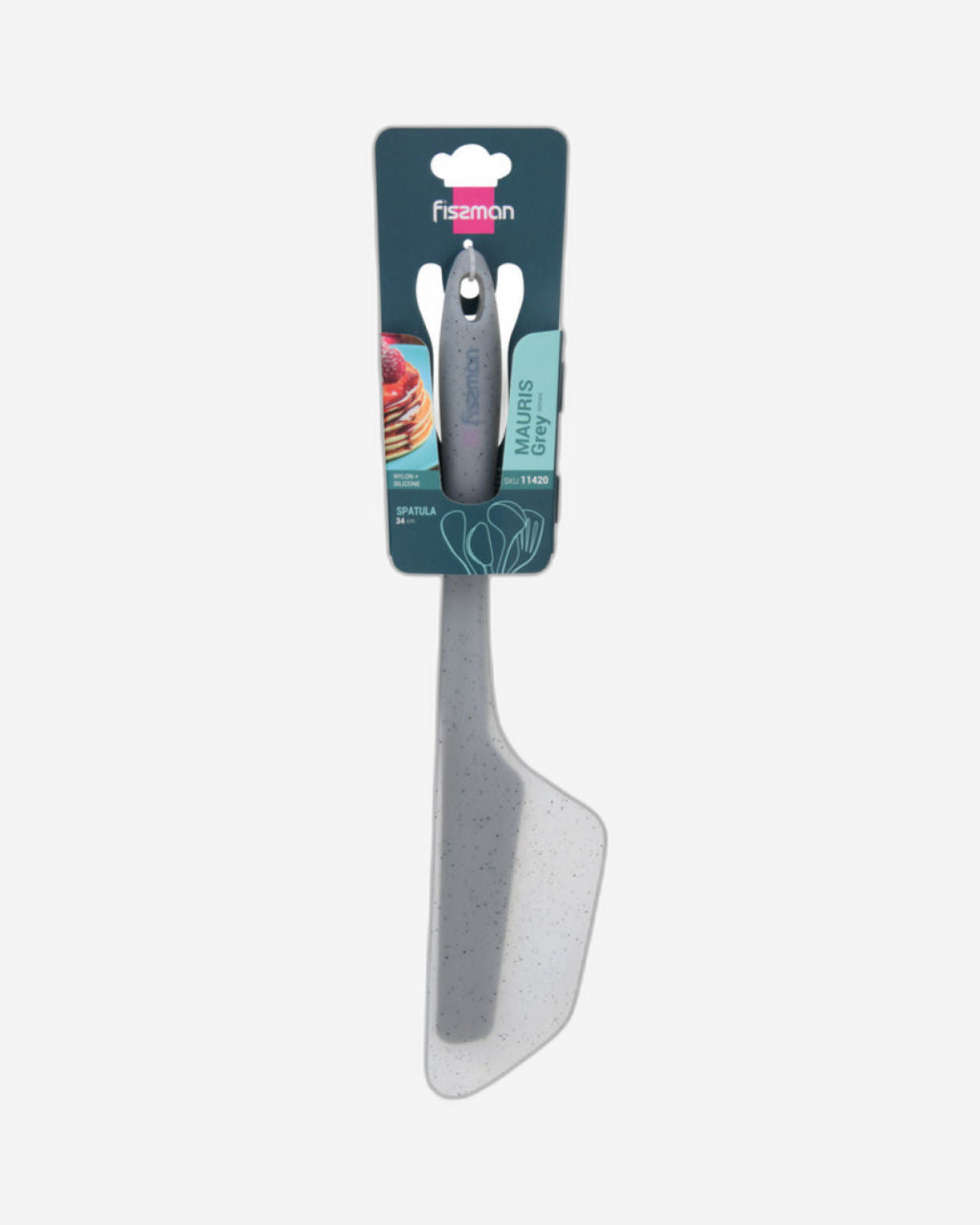 Fissman Spatula Mauris Grey 34cm (Nylon + Silicone)