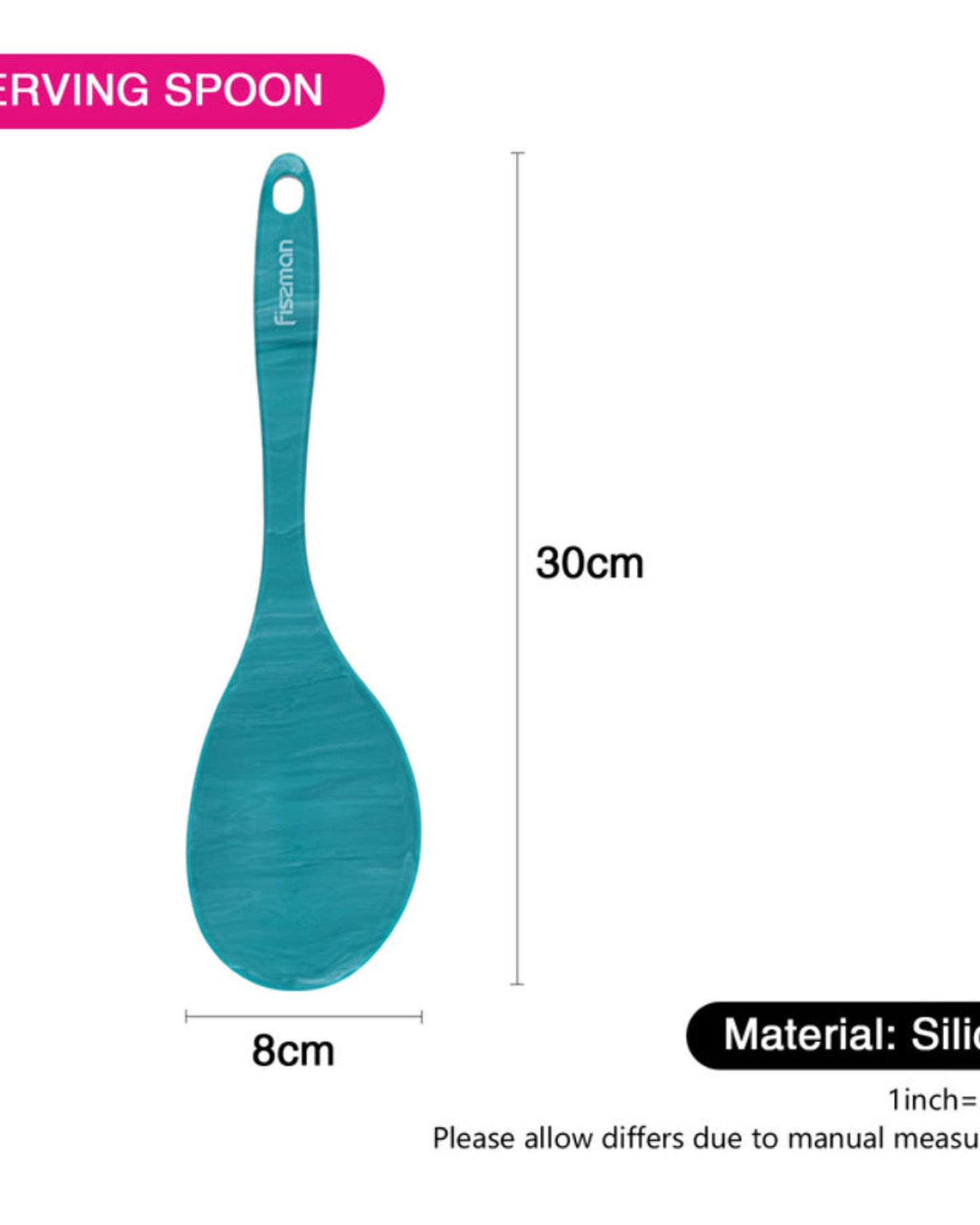 Fissman Serving Spoon 30cm Lucretia Series Nylon And Silicone