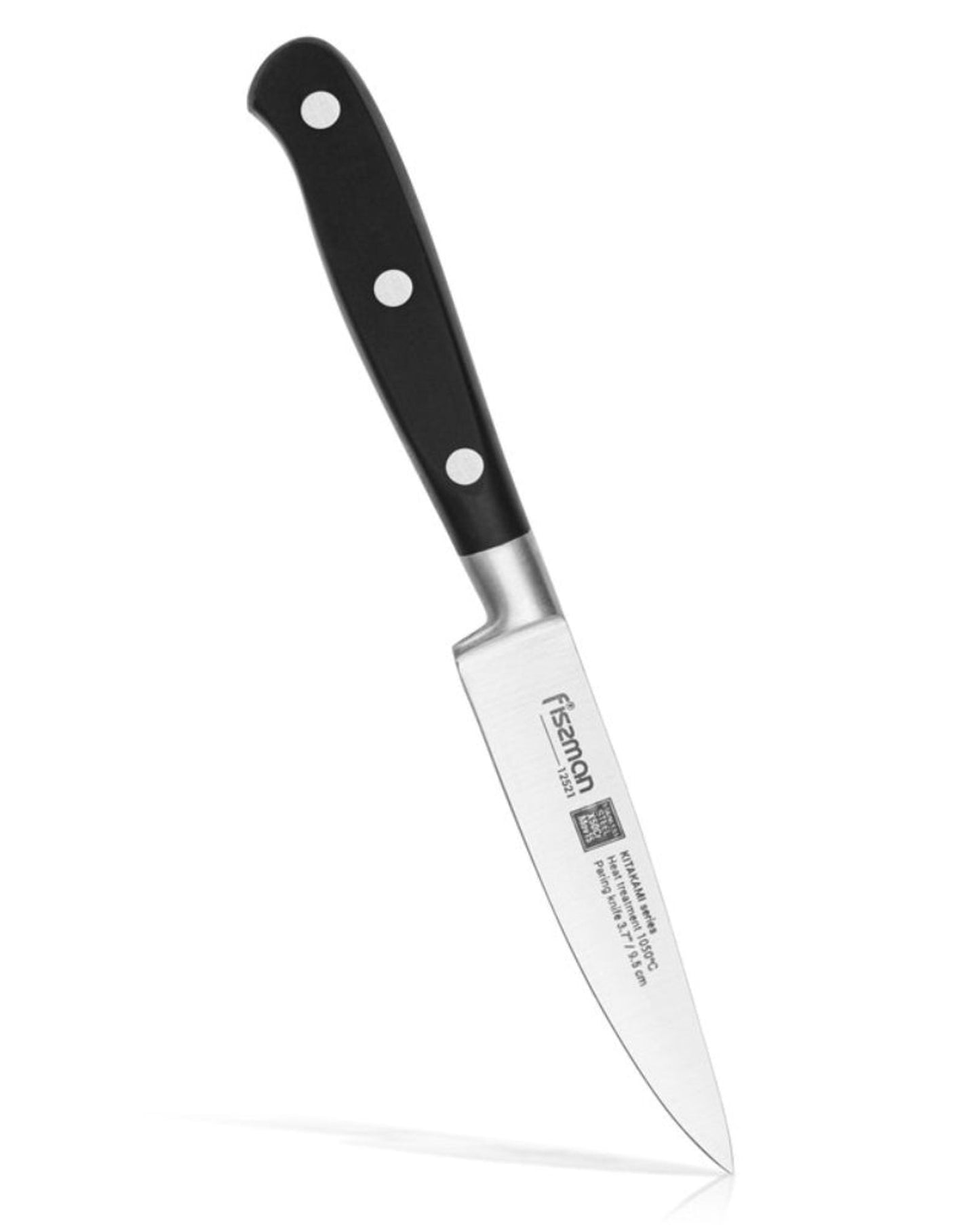 Fissman Paring Kitakami Knife Silver/Black 3.7inch