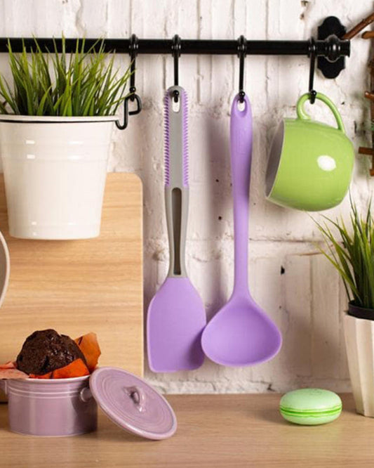 Fissman Soup Ladle Iris Series Silicone 29cm Purple
