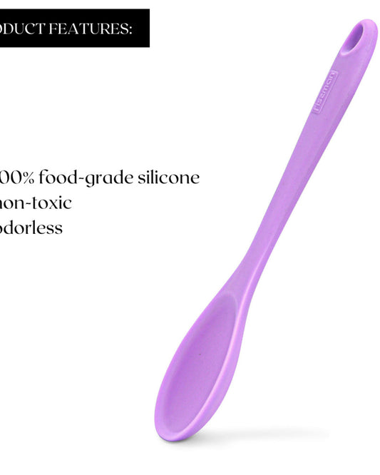 Fissman Silicone Serving Spoon Purple 27cm Iris Series