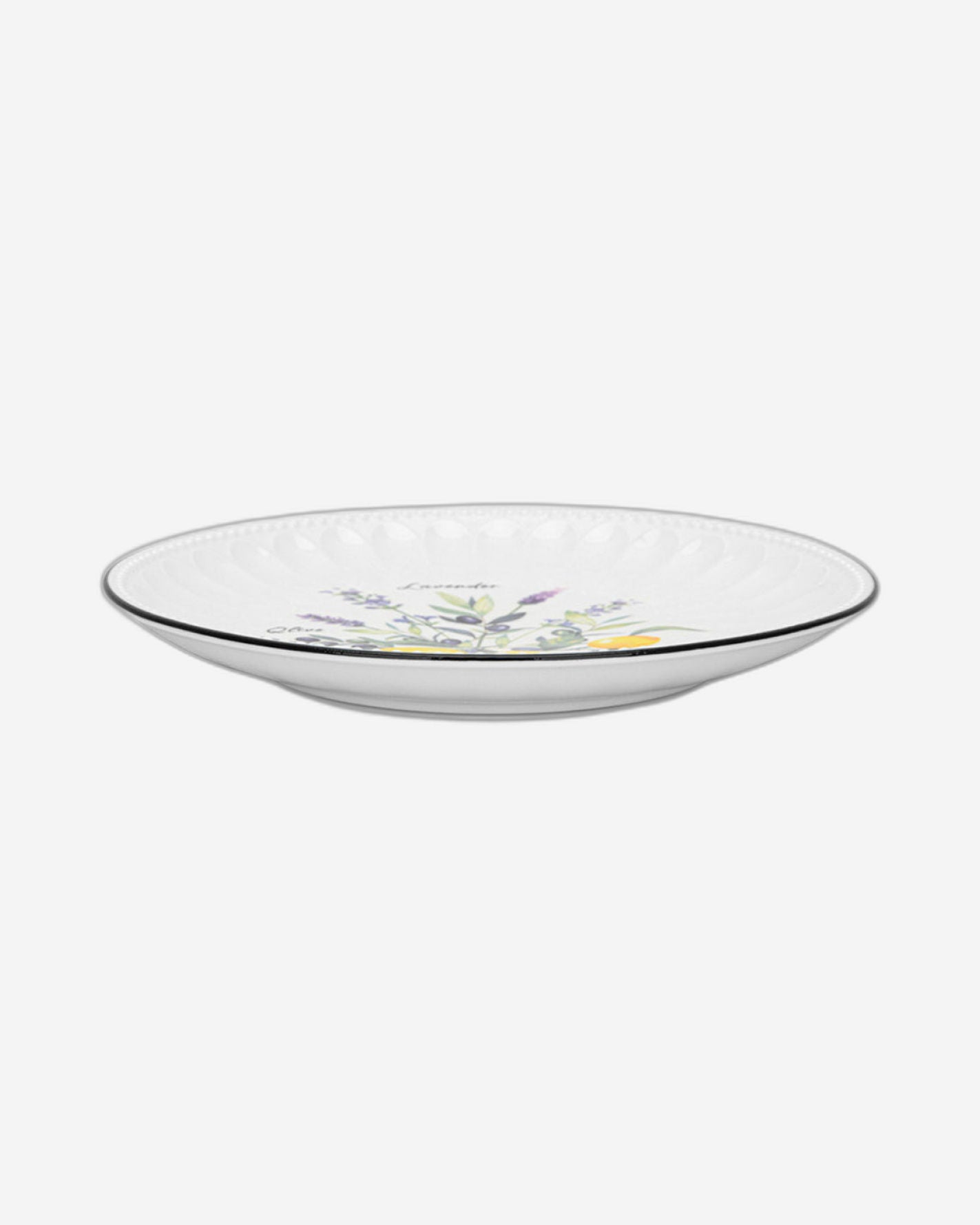 Fissman 2-Piece Plates Lemon Provence Series 26cm Porcelain
