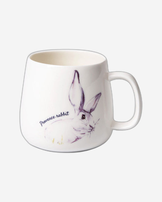 Fissman Mug 400ml Porcelain Rabbit Provence Design Purple