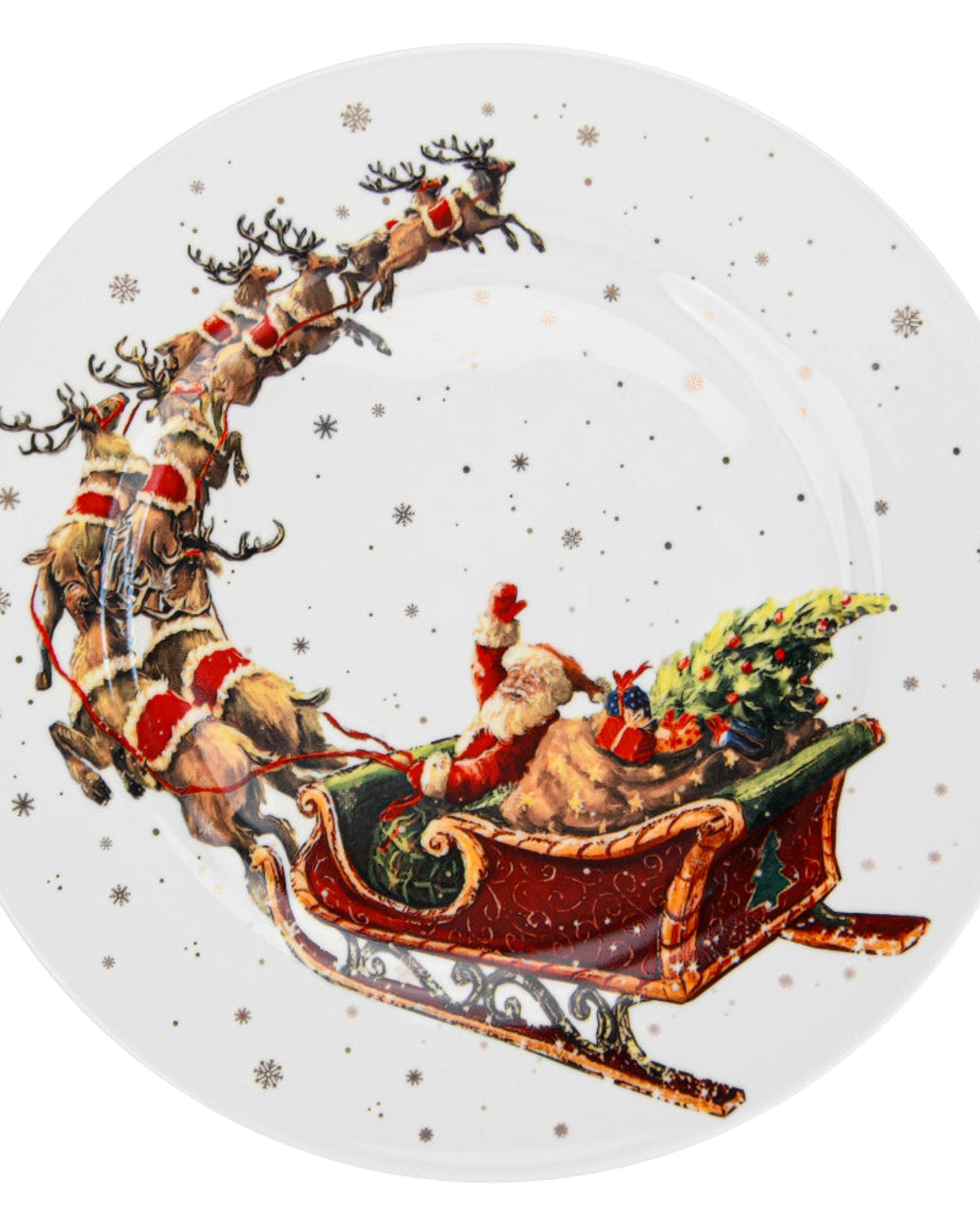 Fissman 2-Piece Plate Christmas, 19.5cm, New Bone China