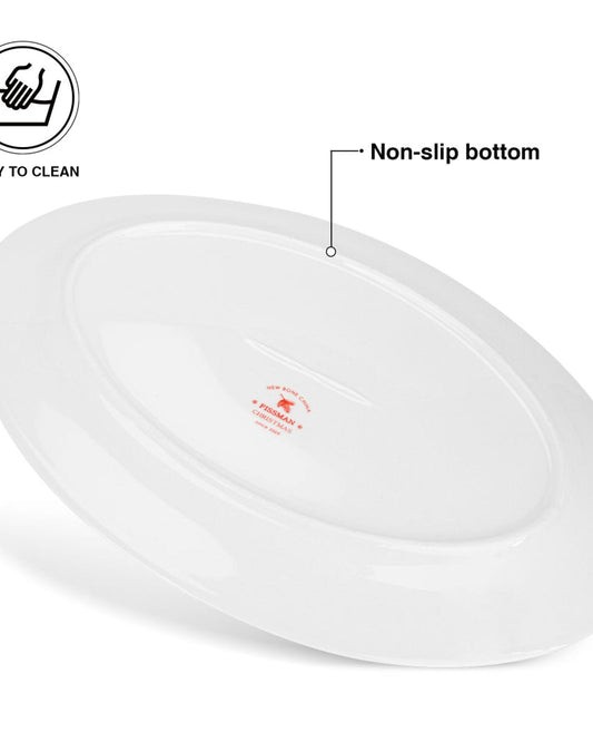 Fissman Oval Plate Christmas, 35cm, New Bone China
