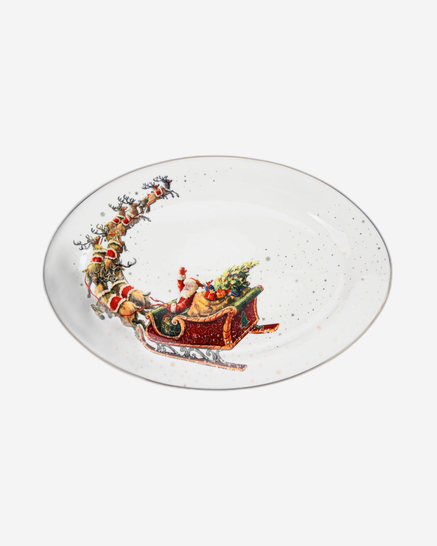 Fissman Plate Christmas Oval 35cm