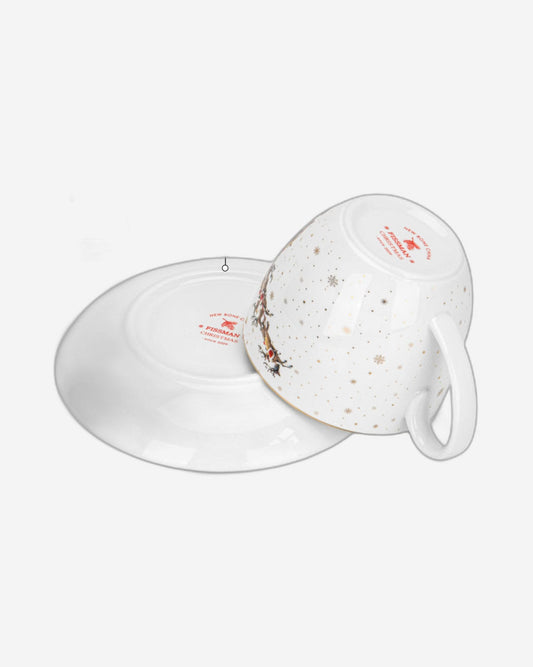 Fissman Cup & Saucer Christmas 2Pc 400ml