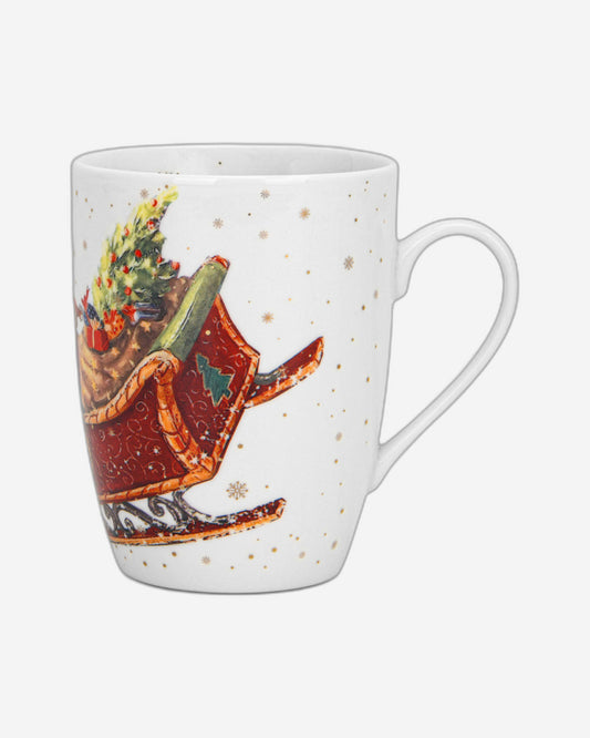 Fissman 2-Piece Mug 360ml Christmas New Bone China
