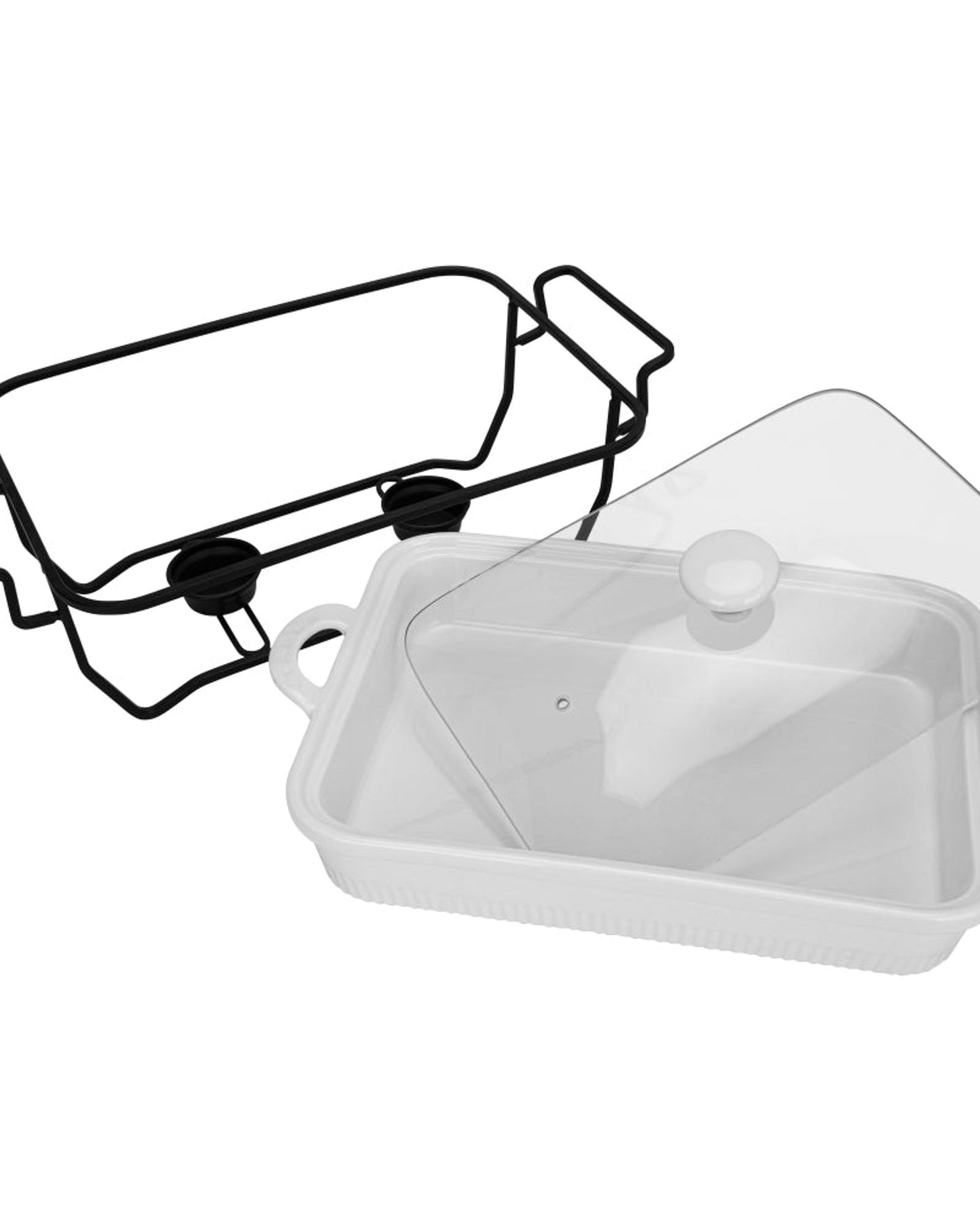 Fissman Chafing Dish Rectangular Porcelain 2.2L