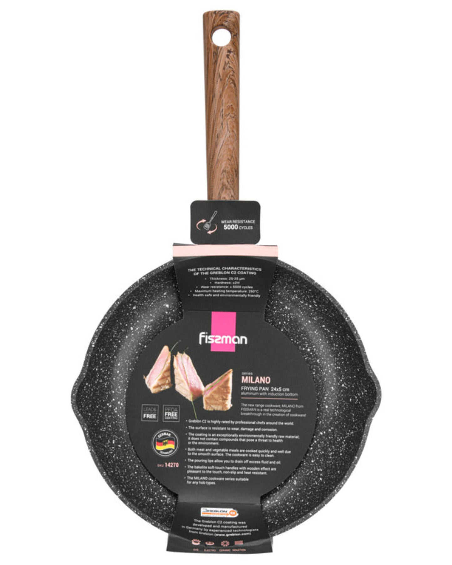 Fissman Frying Pan Milano 24cm