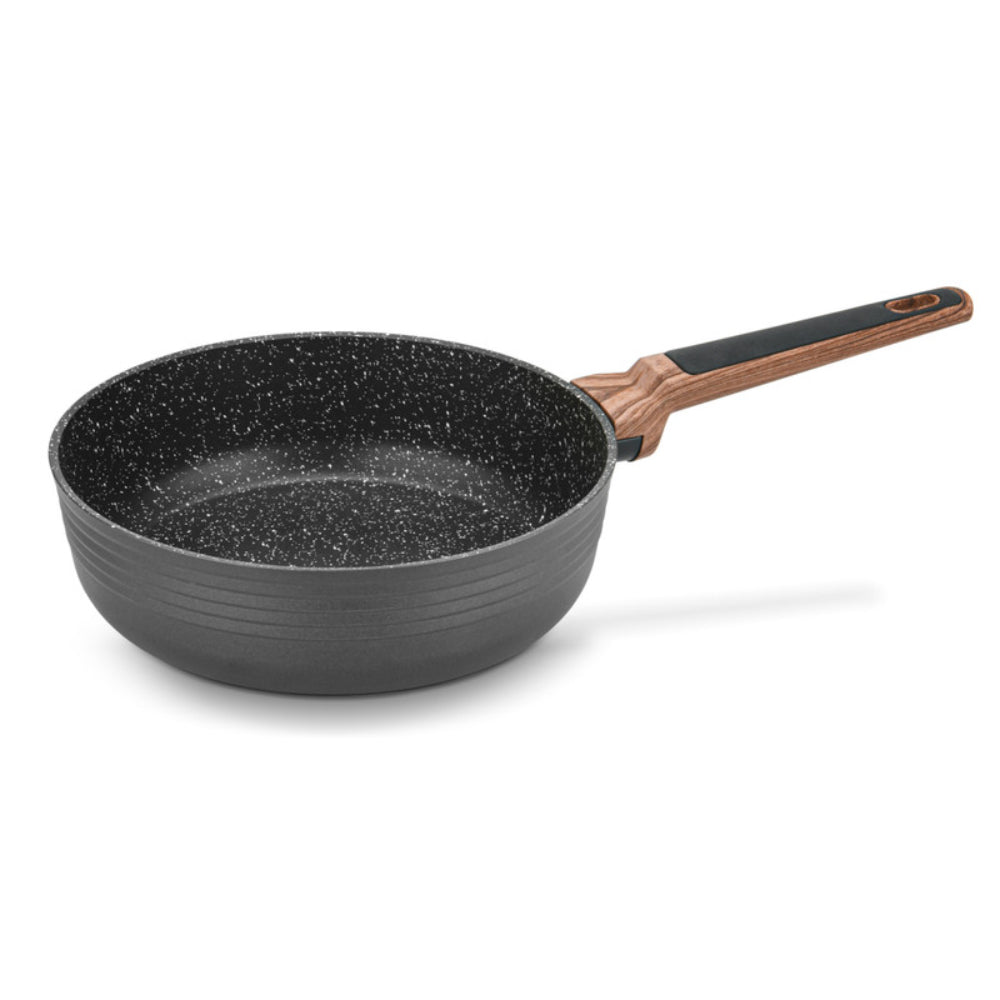 Fissman Deep Frying Pan 24cm Diamond Series Series With Induction Bottom (Aluminium With Non-Stick Coating)
