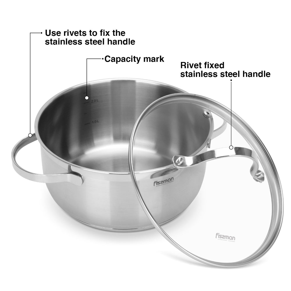 Fissman Cookware Gabriela 8Pc