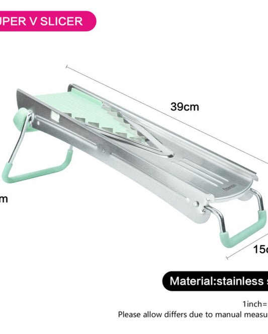 Fissman Mandoline Slicer With 5 Blades Profi White/Green 39?15?14cm