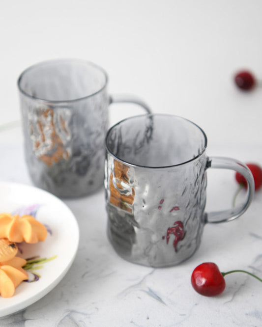 Fissman 2-Piece Cup 270ml (Heat Resistant Glass) Tea Coffee Mugs