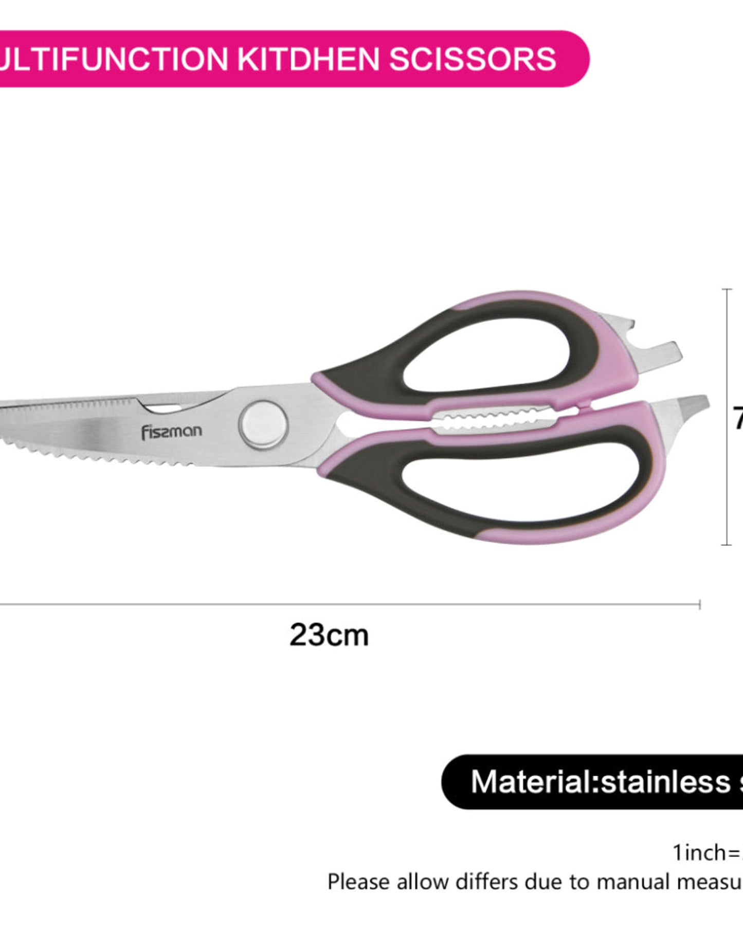 Fissman Scissors Purple/Silver