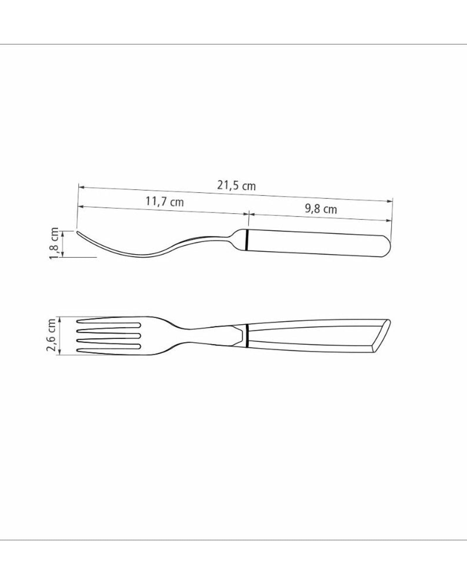 Tramontina Since 1911 Made In Brazil Jumbo Fork