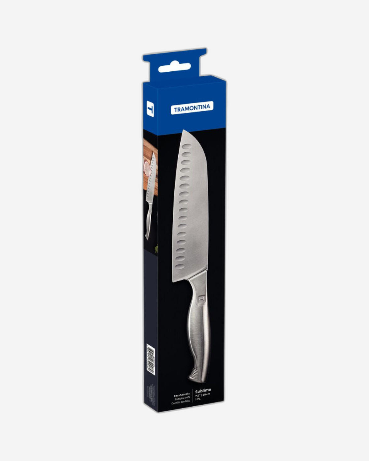Tramontina Since 1911 Made In Brazil Tramontina Sublime Stainless-Steel Santoku Knife 7.5"