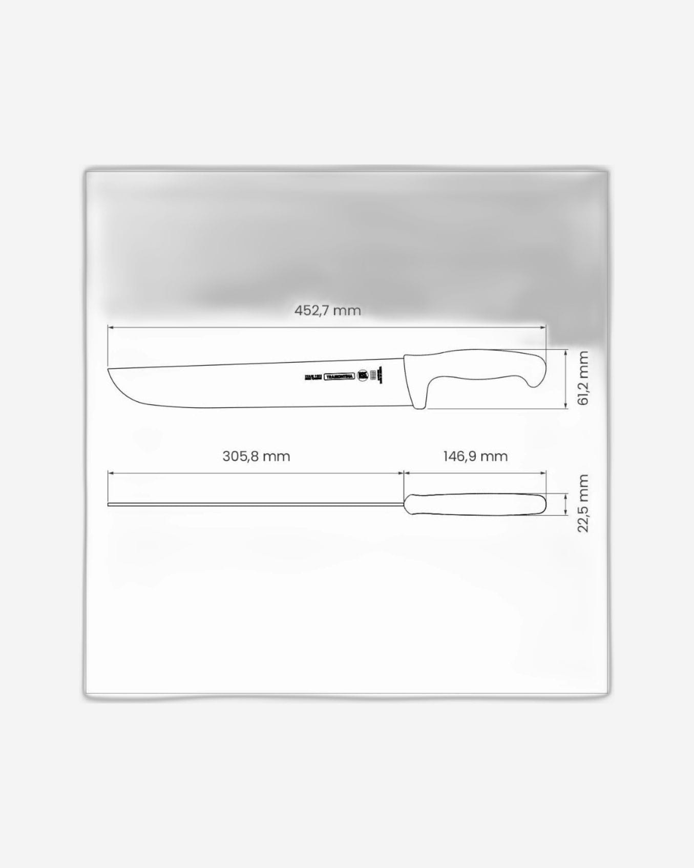 Tramontina Meat Knife 12Inch Yellow