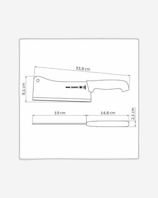 Tramontina Professional Cleaver 8Inch Blue