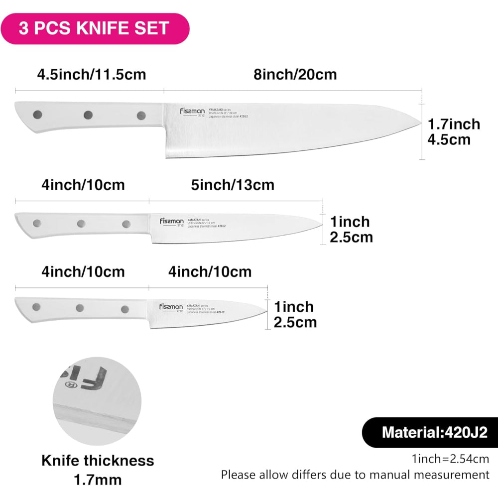 Fissman Knife Yamazaki Japanese 3Pc
