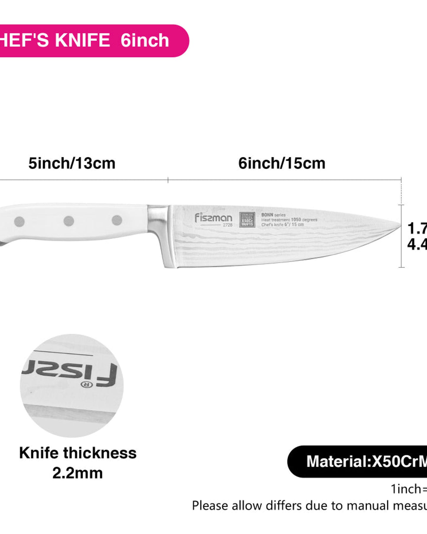 Fissman Chefs Knife Bonn 6Inch