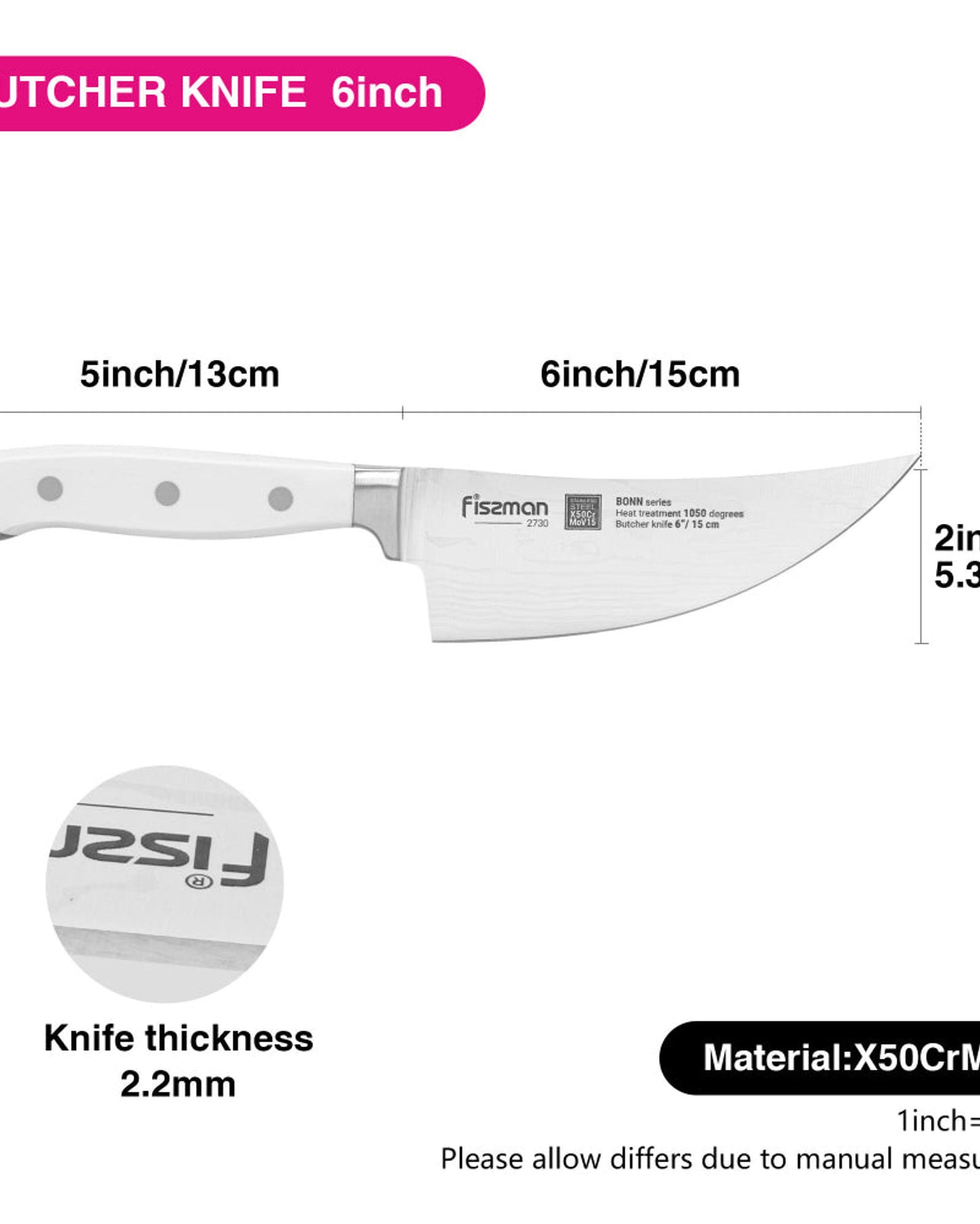 Fissman Butcher Knife Bonn 6Inch
