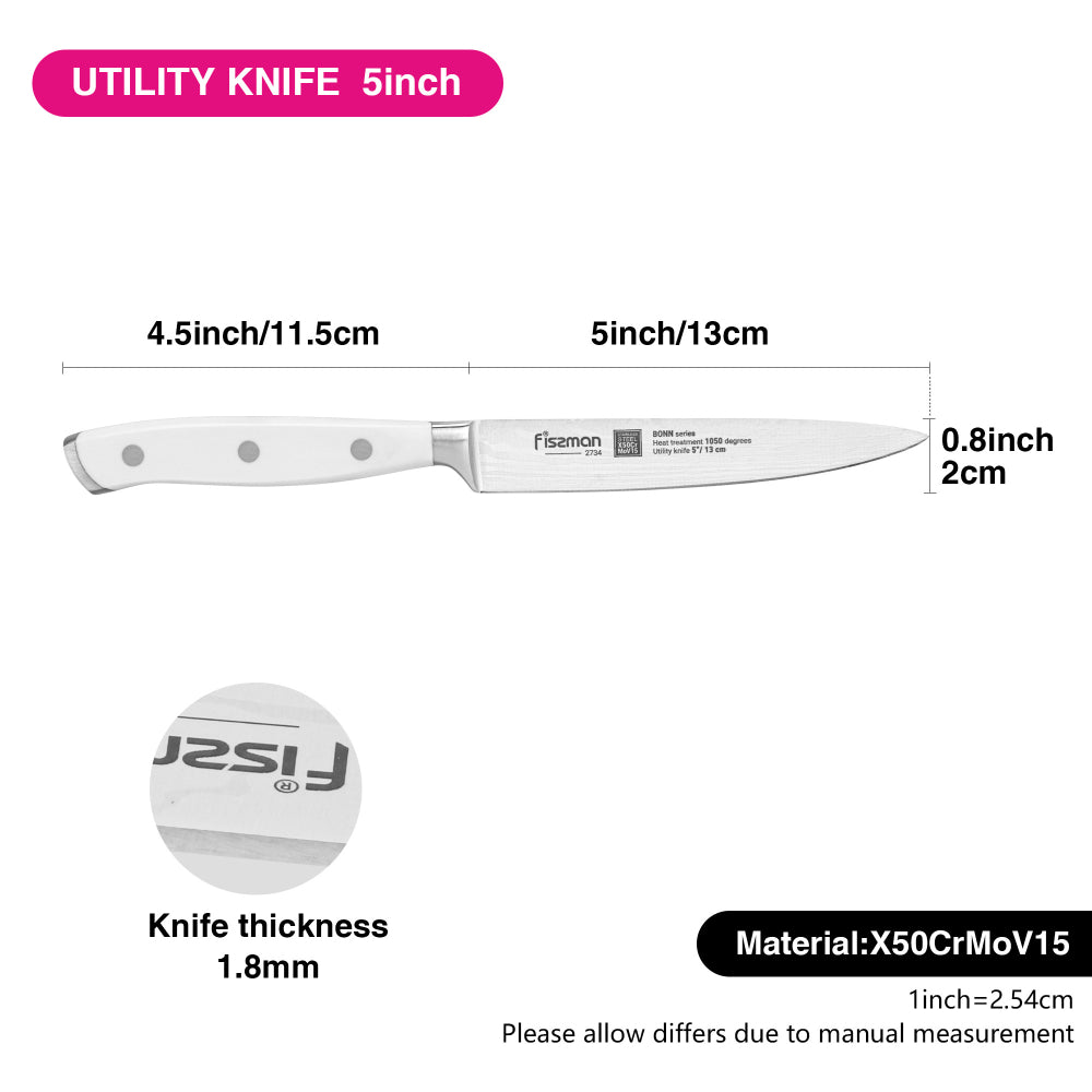 Fissman Utility Knife Bonn 5Inch