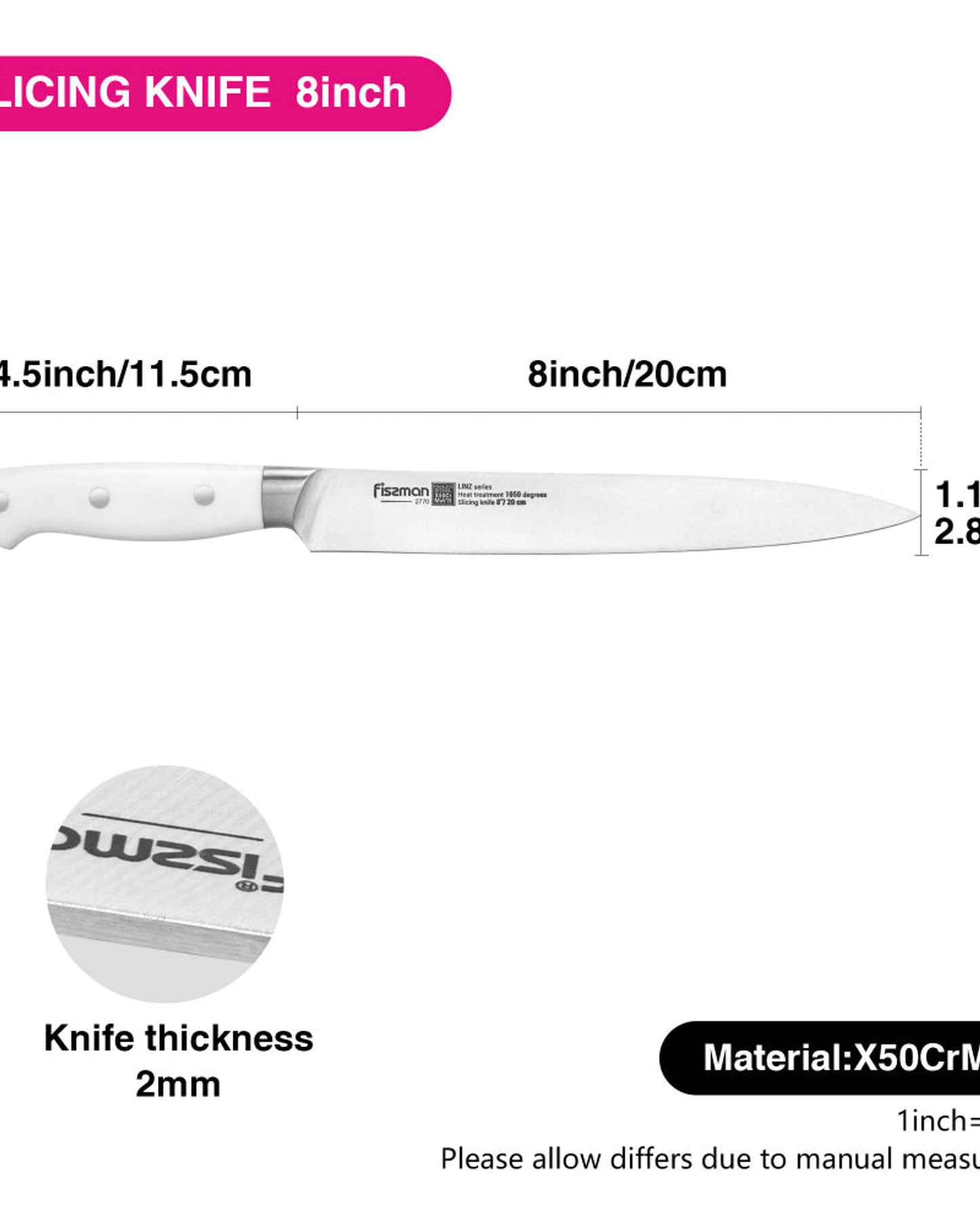 Fissman Slicing Knife Linz 8Inch