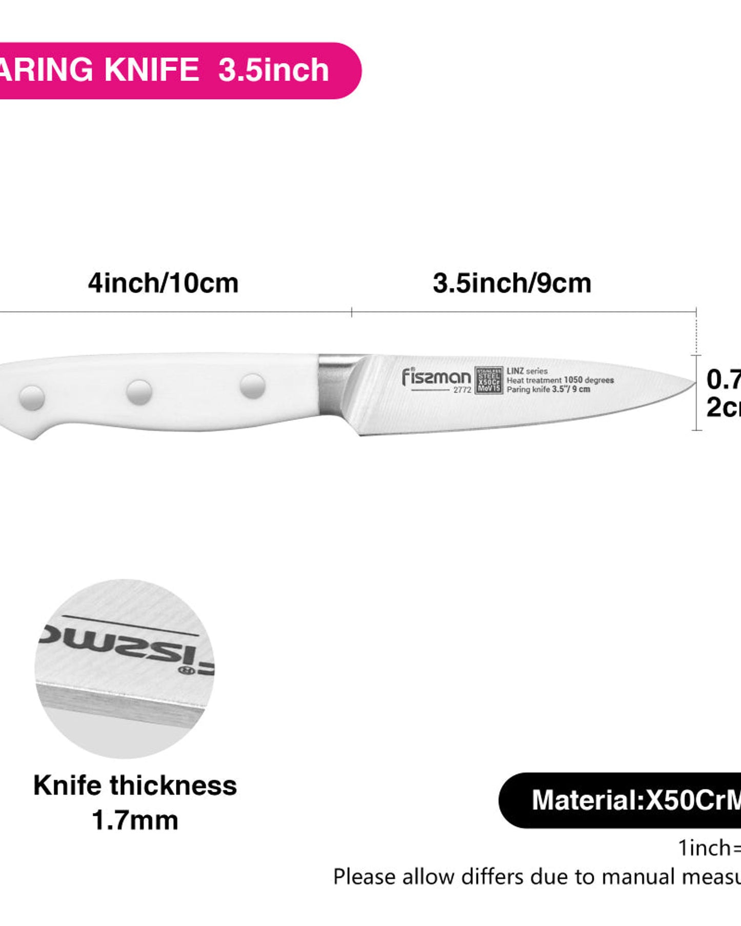 Fissman Paring Knife Linz 3.5Inch