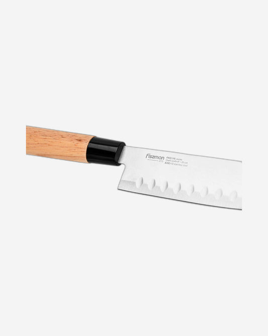Fissman 6-Piece Kitchen Knife Set with Wooden Block, Stainless Steel Pascual Series