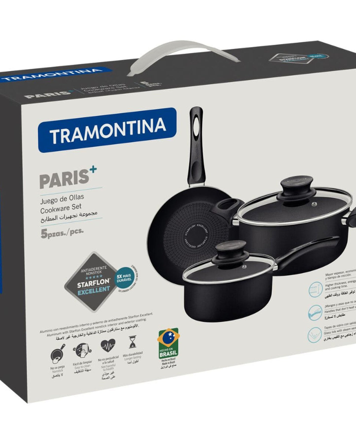 Tramontina Paris Cookware Set 5Pc