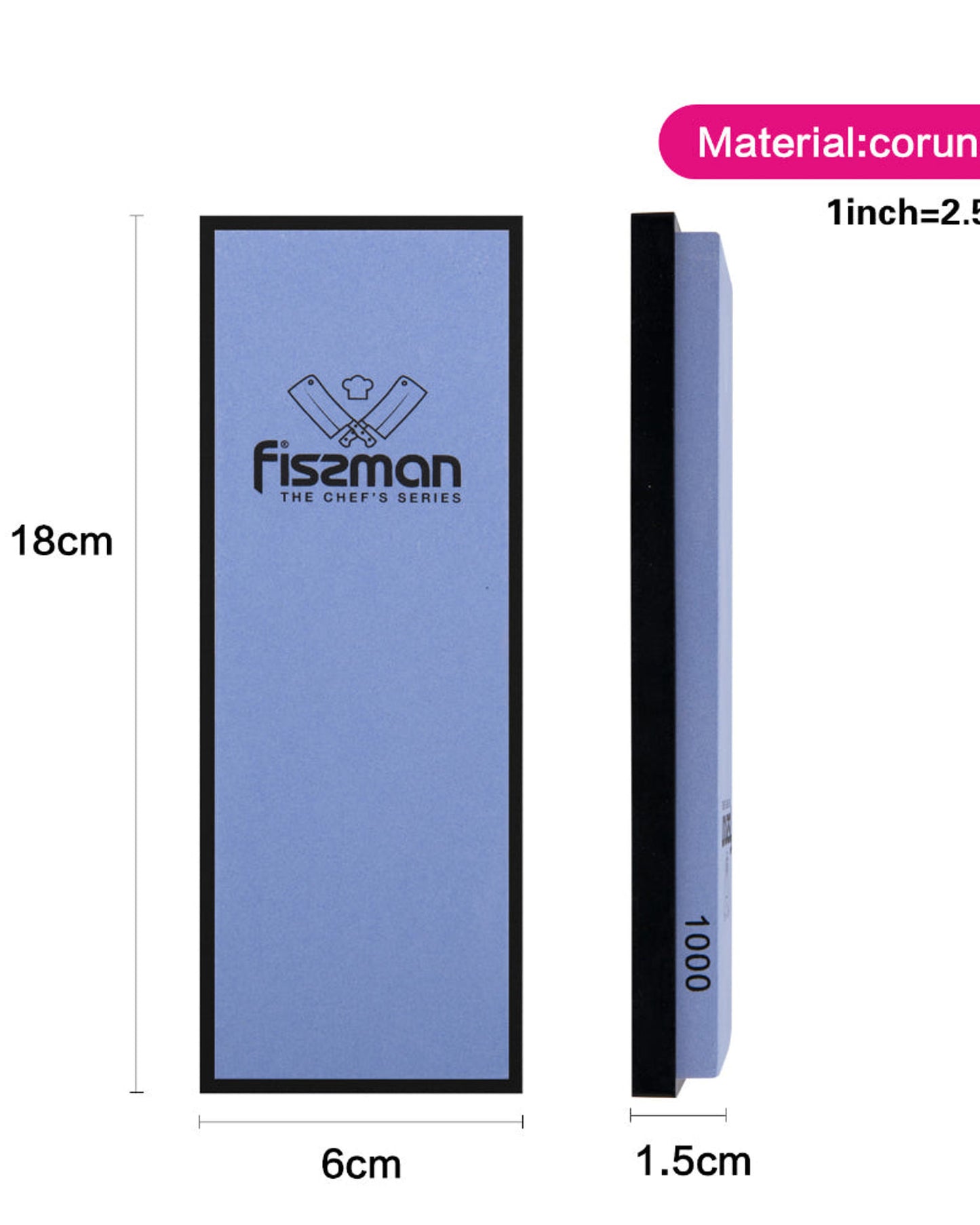 Fissman Knife Sharpener Whetstone Base 18cm