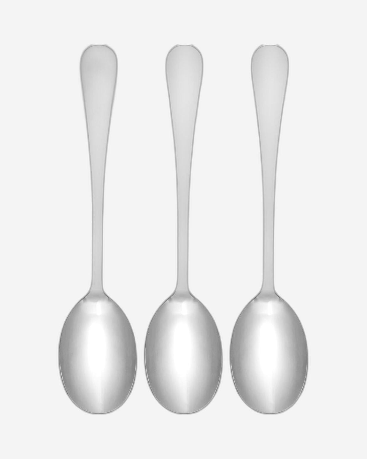 Fissman 3-Piece Serving Spoon 21cm Cutlery Set Stainless Steel, Flavia Series