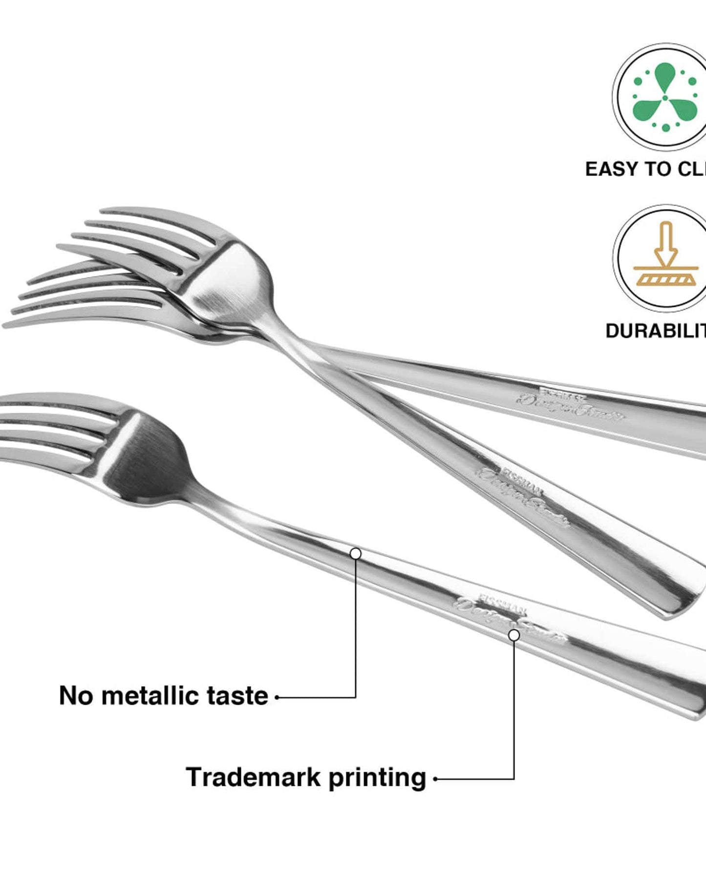 Fissman Dinner Fork Flor 3Pc 20cm
