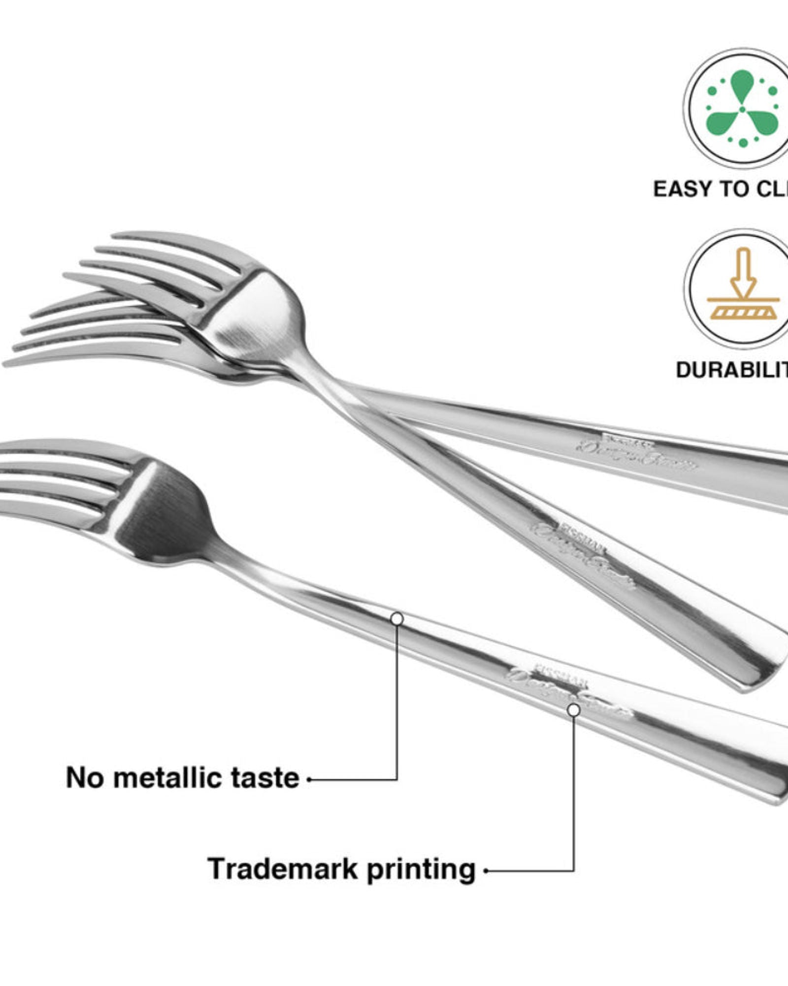 Fissman 3-Piece Tea Spoon 15cm, Stainless Steel Cutlery Set Flor Series