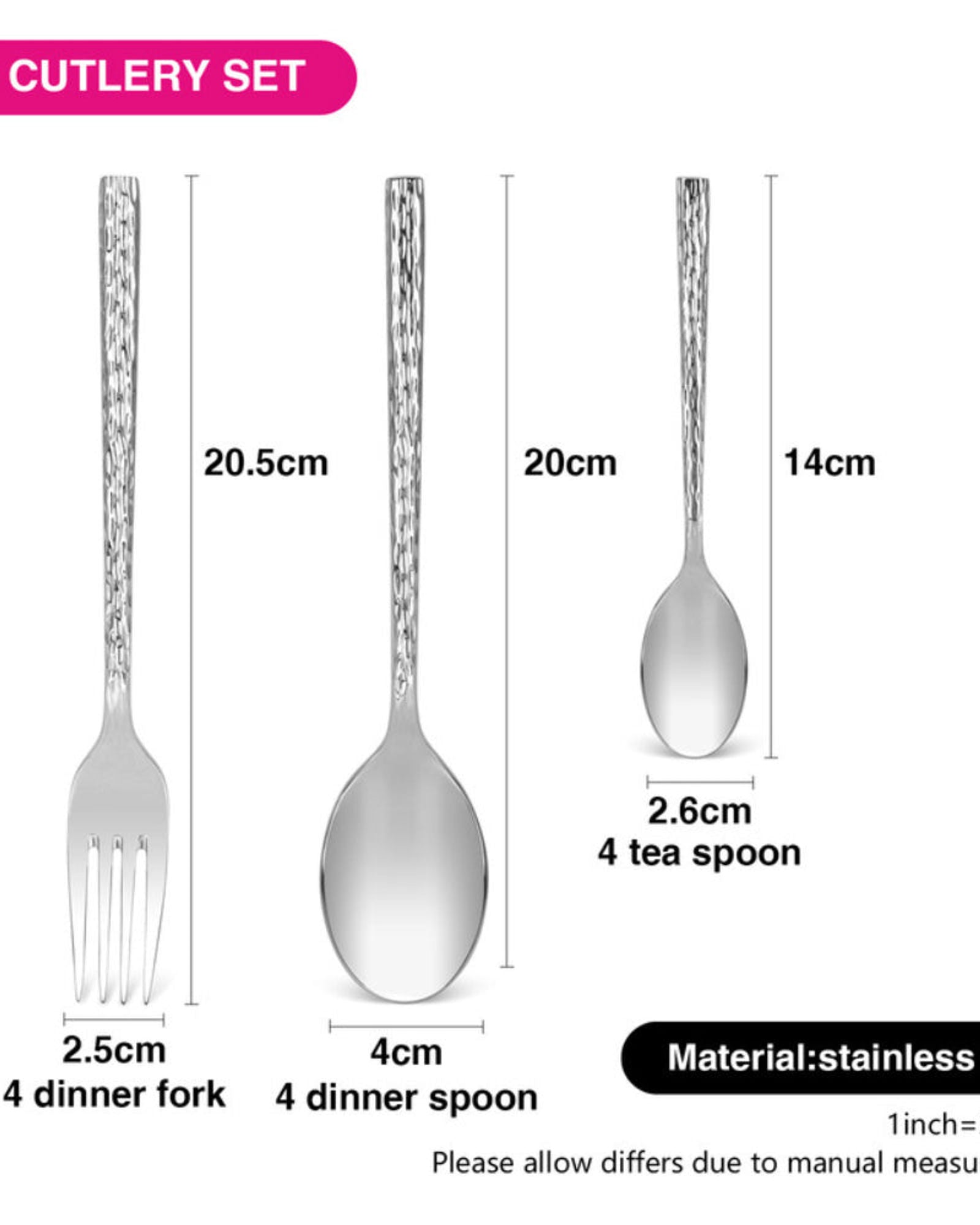 Fissman 12-Piece Cutlery Set Verden Series Stainless Steel