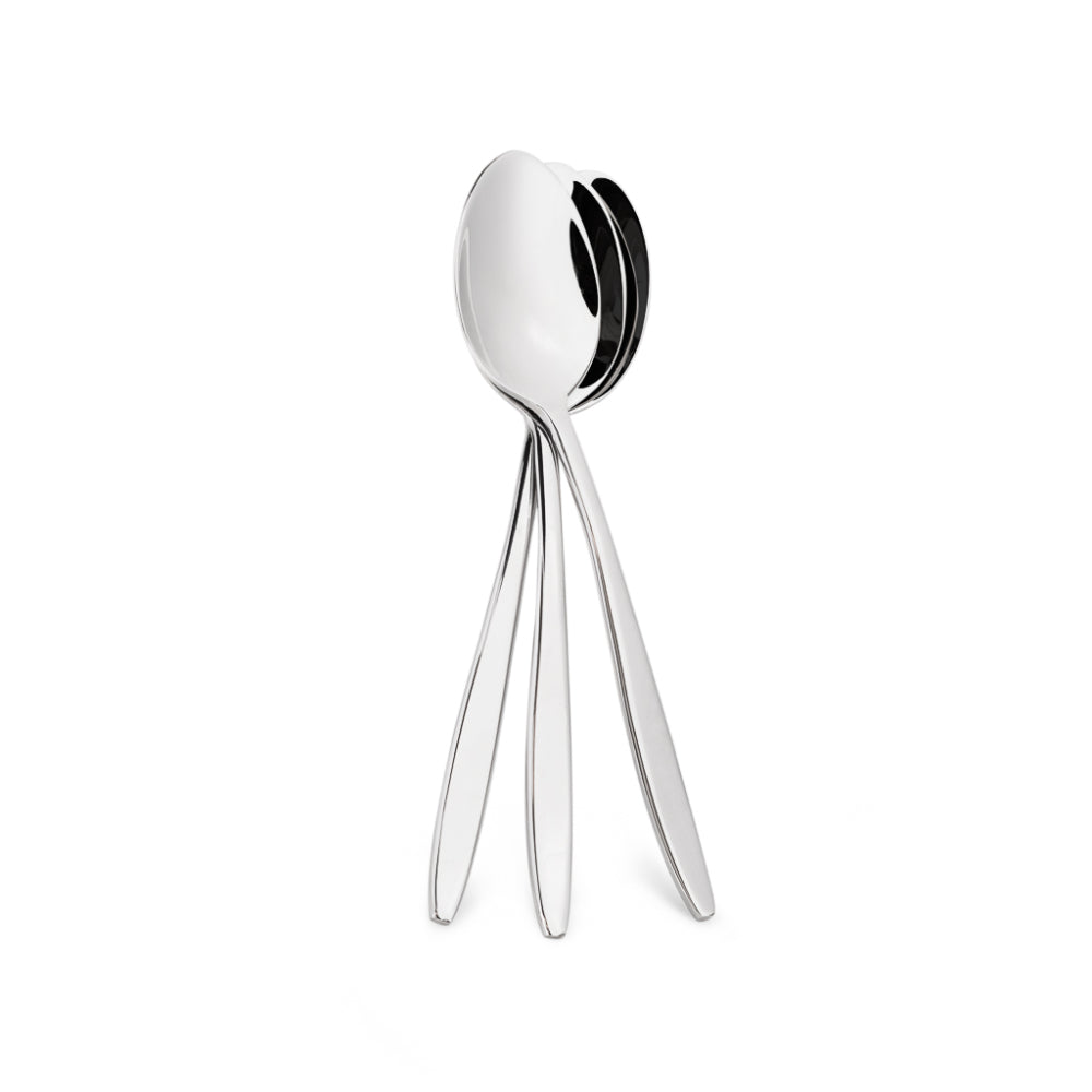 Fissman 3-Piece Tea Spoon 14cm, 18/10 Stainless Steel Cutlery Set TRENTO Series