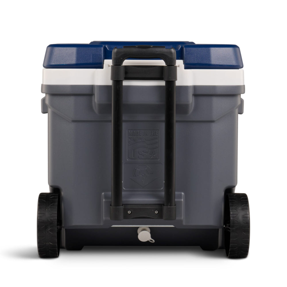 Igloo - Maxcold Latitude 62 Roller Cooler - Carbonite /
Aegean Sea