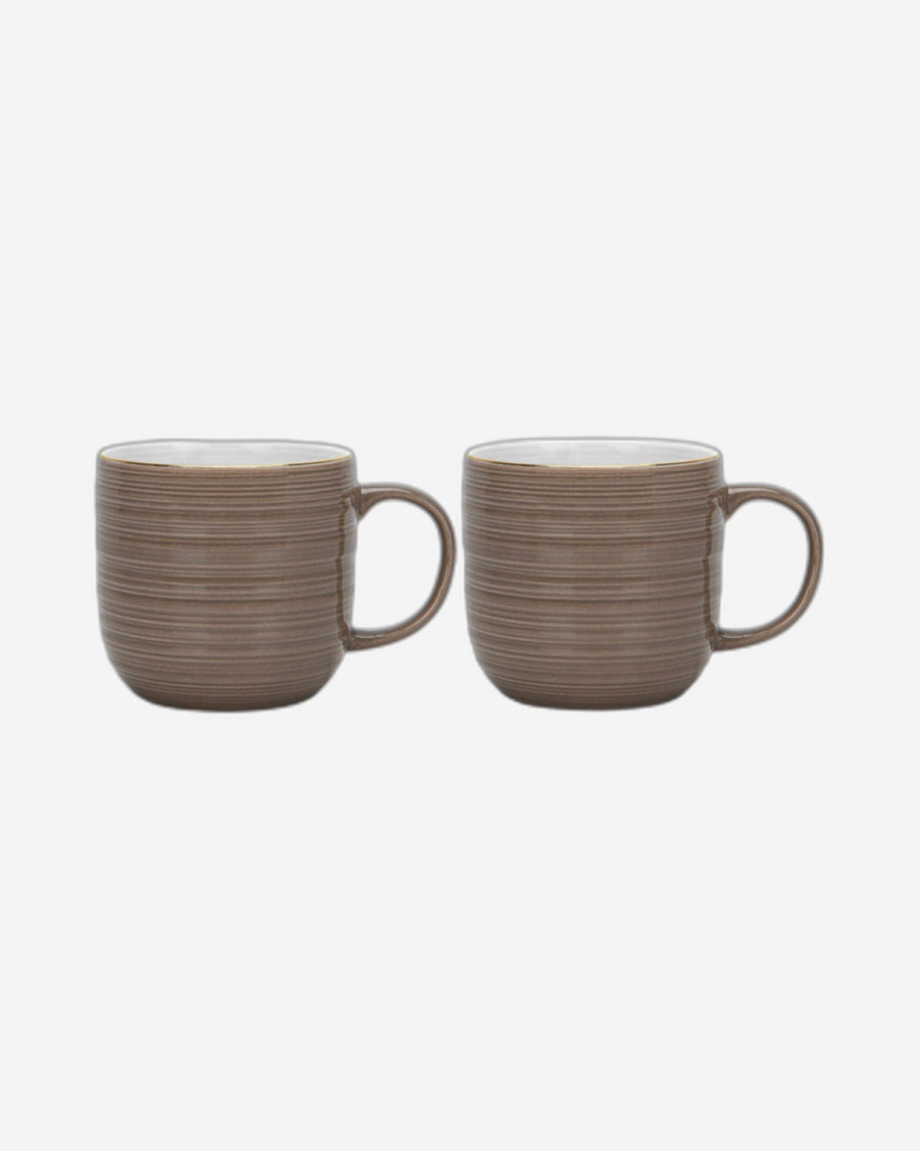 Fissman 2-Piece Mugs Firmina Brown 350ml New Bone China