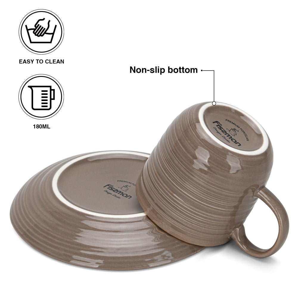 Fissman Cups Firmina Brown 2Pc 180ml