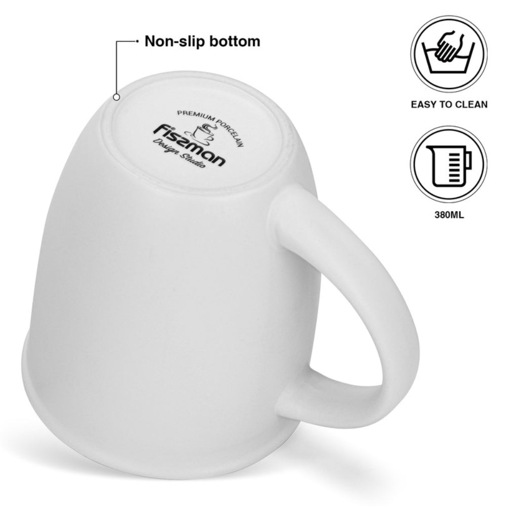 Fissman 2-Piece Mugs 380ml Moon Child New Bone China