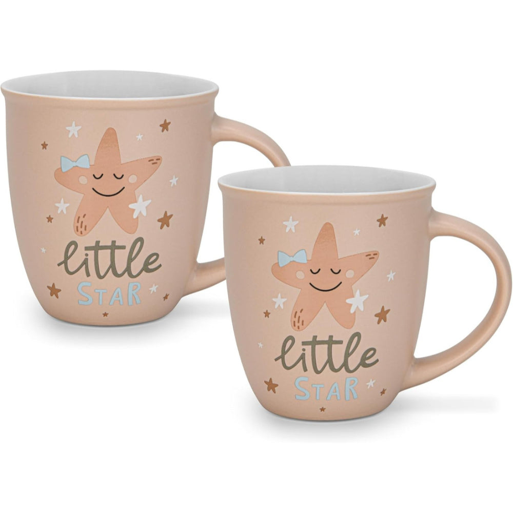 Fissman 2-Piece Mugs 380ml Little Star New Bone China