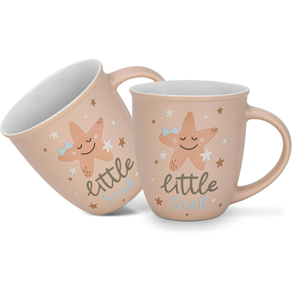 Fissman 2-Piece Mugs 380ml Little Star New Bone China