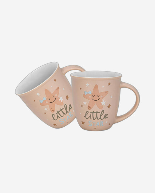 Fissman 2-Piece Mugs 380ml Little Star New Bone China