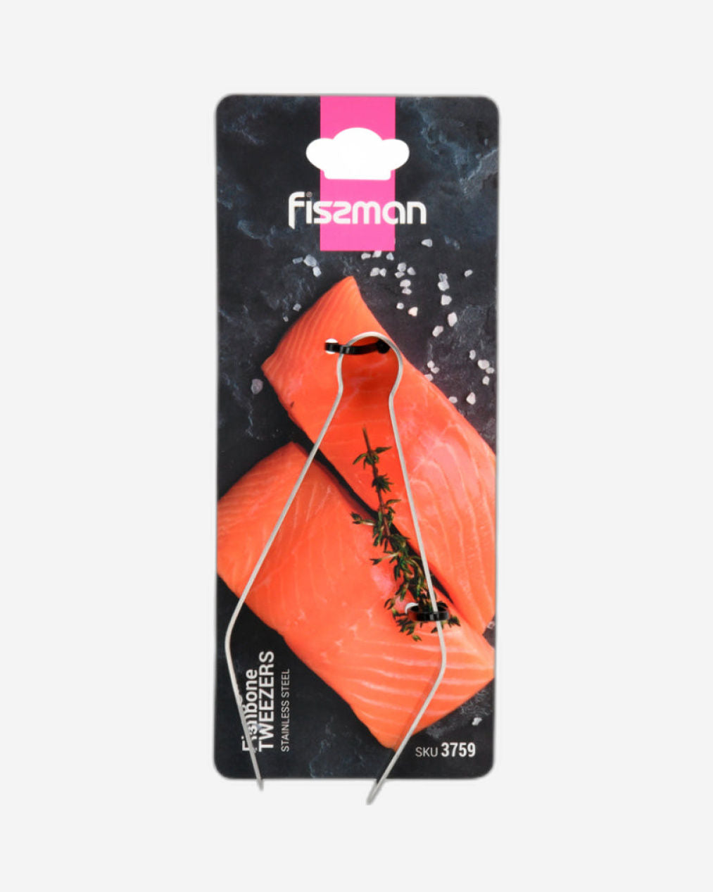 Fissman Fishbone Tweezers Silver 9.5cm Stainless Steel