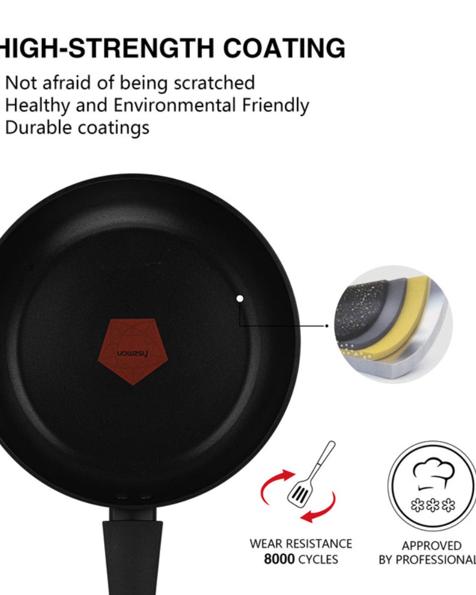 Fissman Frying Pan Favorite 24cm with Aluminum and Non- Stick Coating