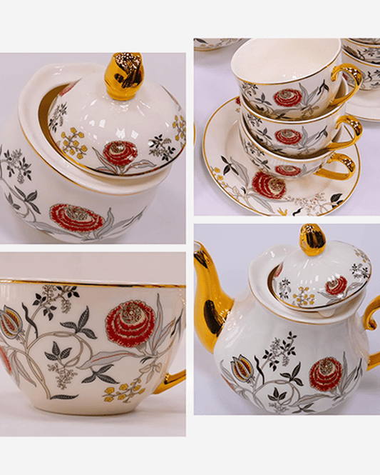 B&S 31Pc Round Tea Set